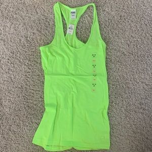 BNWT Victoria’s Secret PINK collection neon racerback tank top small